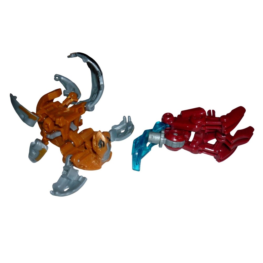 LEGO & Bakugan Small Toy Lot - Subterra Vilantor Gear & Pyrus Scorpion Trap